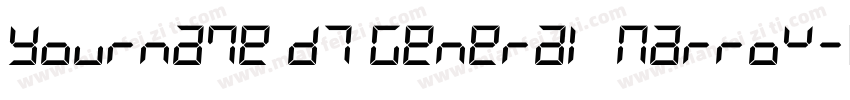 Yourname D7 General Narrow字体转换
